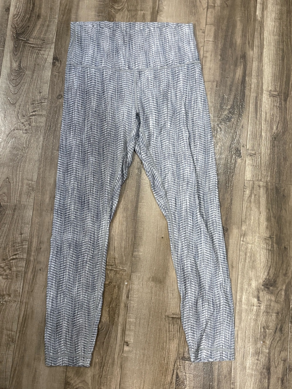 lululemon athletica Light Gray & White Patterned Leggings